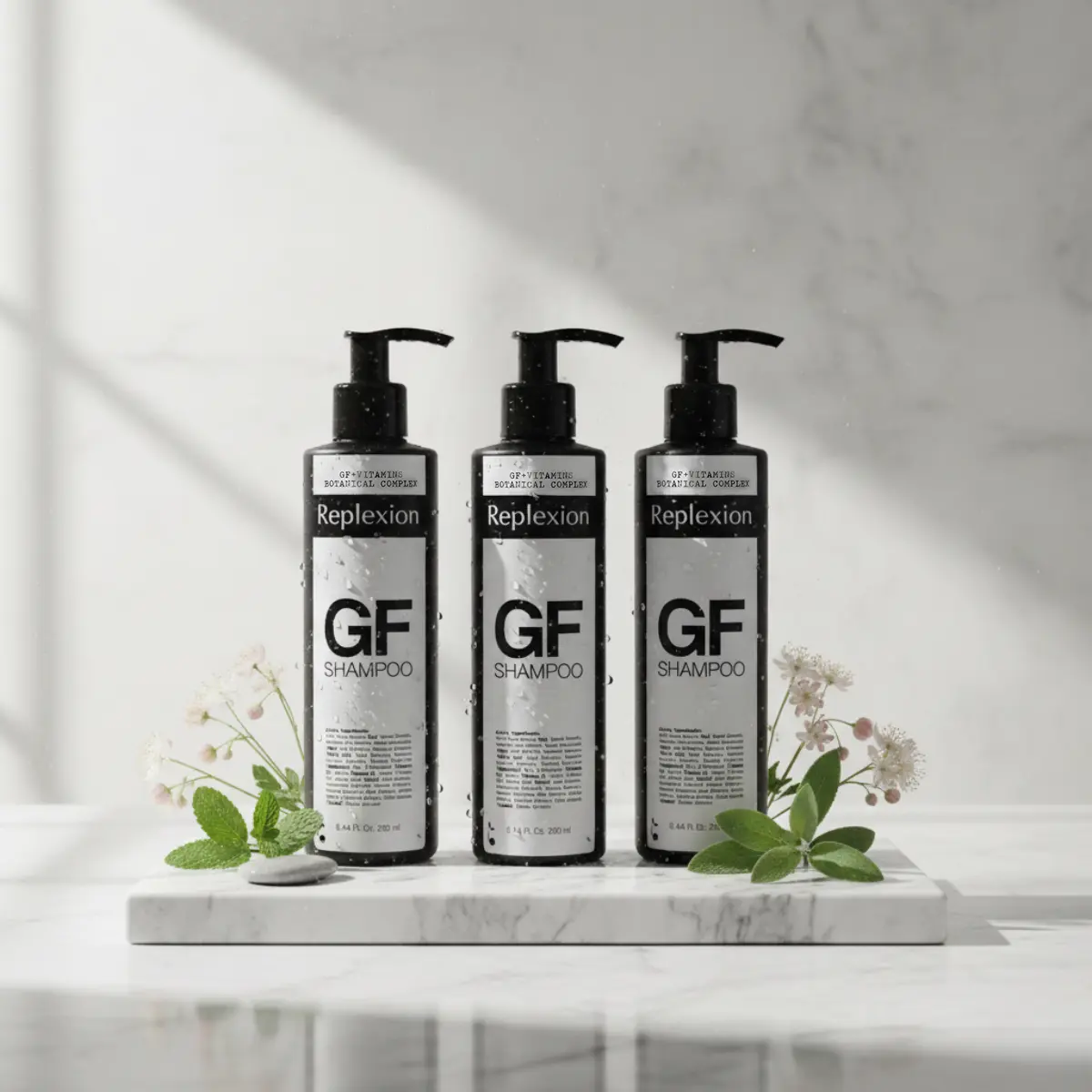 Coffret Growth factor de Replexion 3 Shampoings boost repousse cheveux