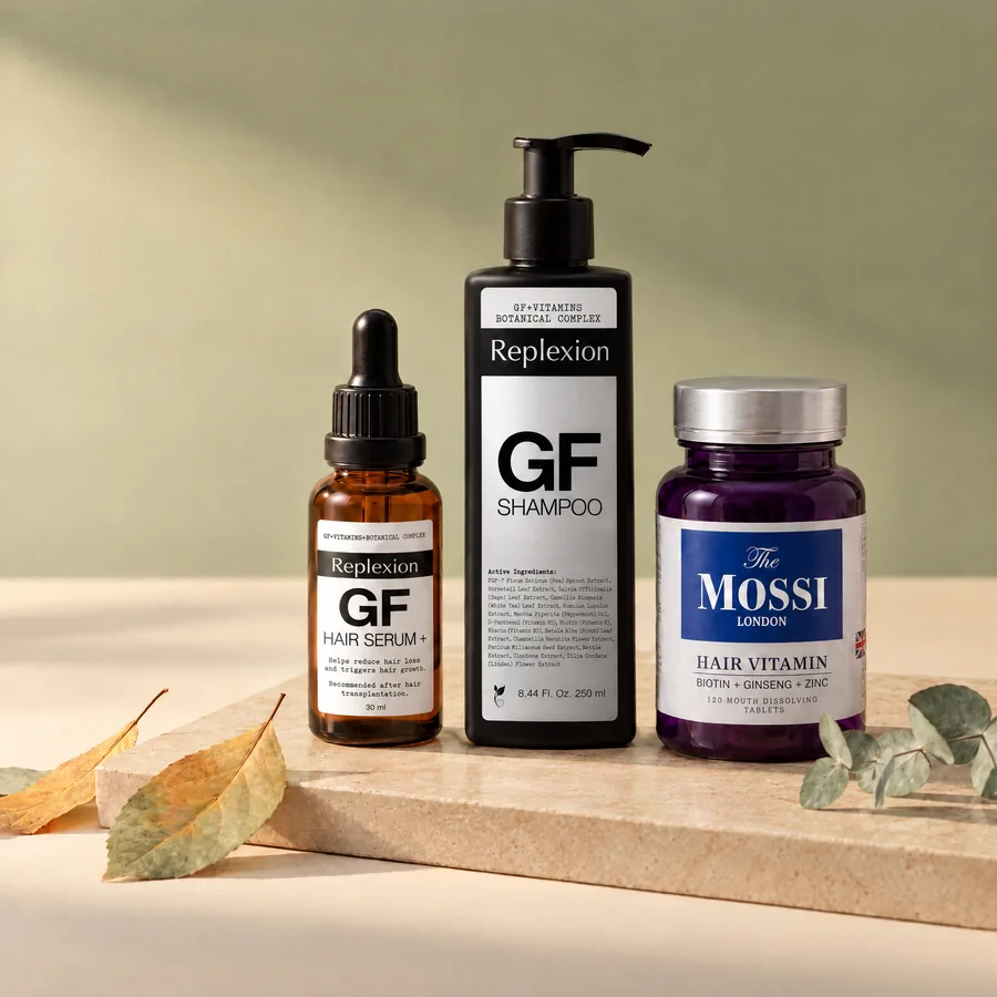 Coffret routine : Sérum et Shampoing GrowthFactor, Biotine The Mossi